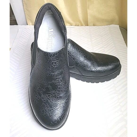 Slip Resistant Alegria Ramona Class Act Leather Black Womens Size 9 Eu39 NWOB - Picture 1 of 11